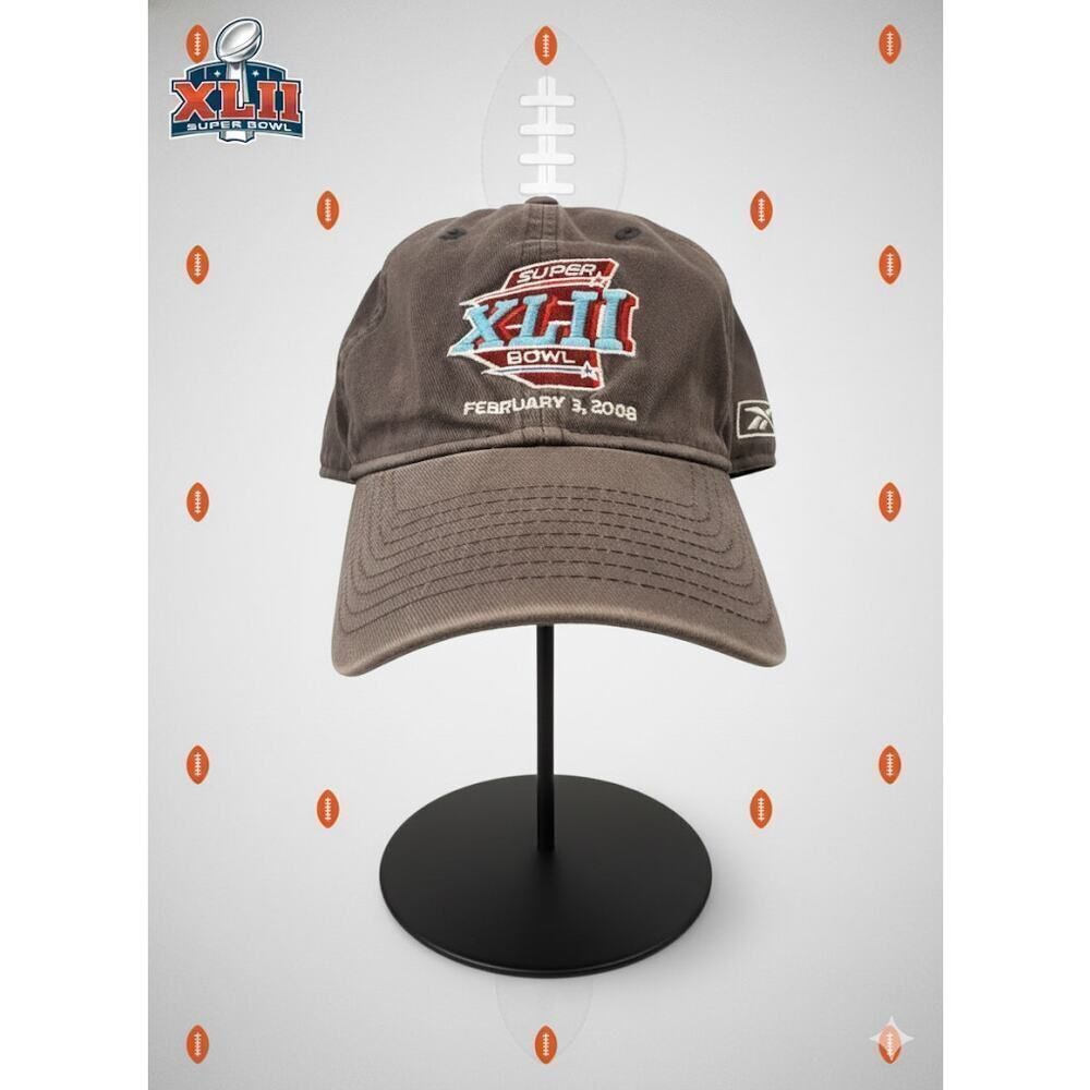 Reebok Super Bowl XLII 2008 Embroidered Adjustable Cap Hat OS